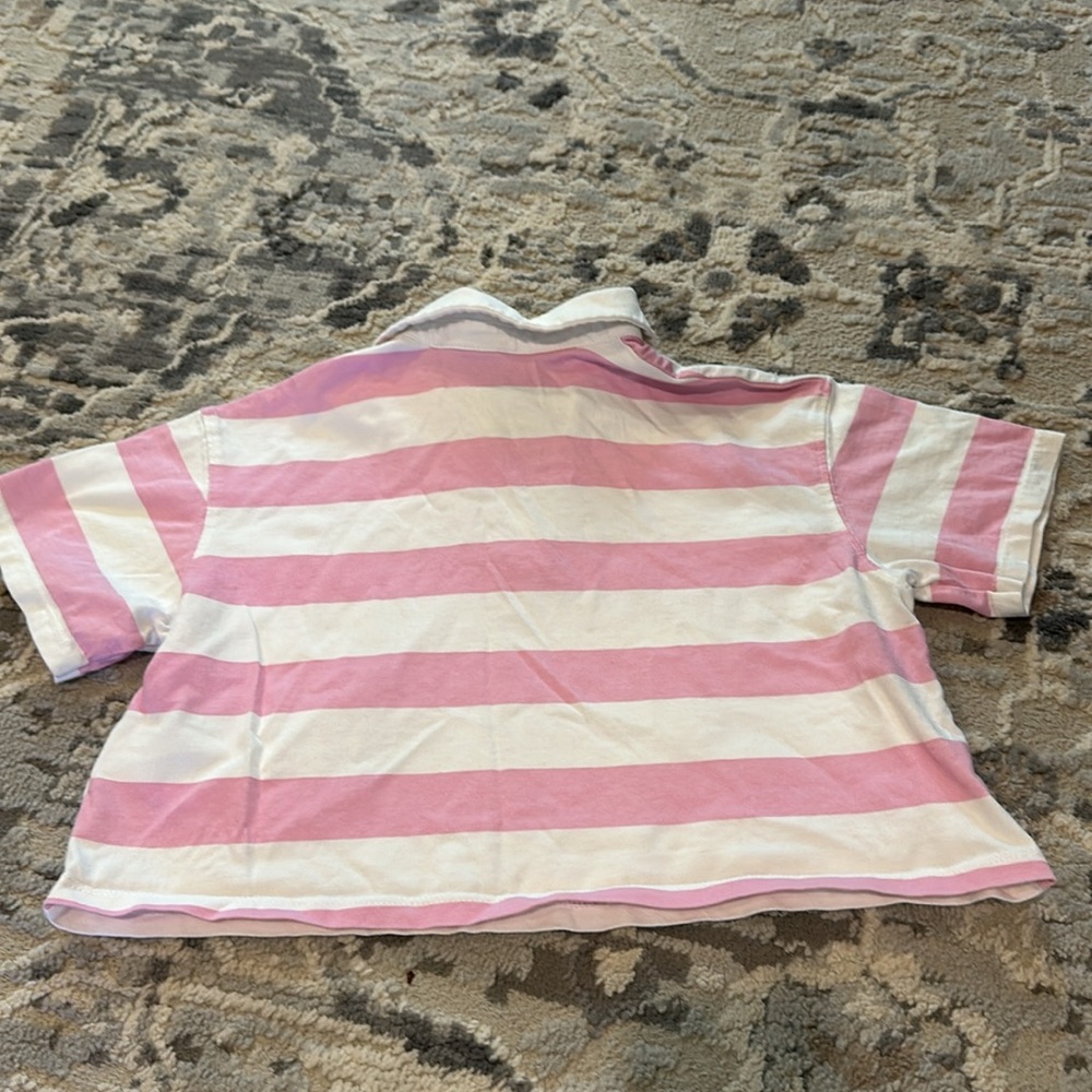 H&M Striped Rugby Polo Top - Picture 7 of 7